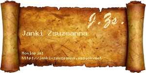 Janki Zsuzsanna névjegykártya